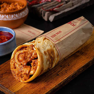 Spicy Smoked Chicken Kathi Roll