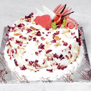 Dry Fruit Rose Malai Cake [500 Grams]
