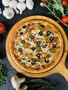 Jain Firecracker Pizza