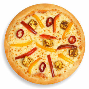 Red & Yellow Bell Pepper, Red Paprika, Paneer & Cheese Pizza[17 Cm]