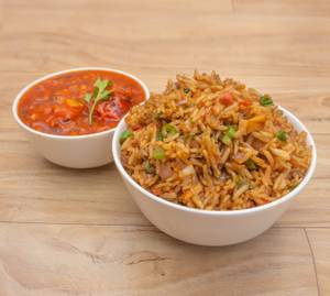 Veg Manchurian + Fried Rice
