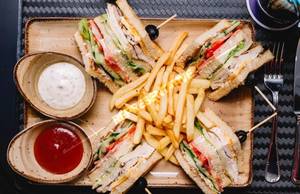 Chicken Tikka Club Sandwich
