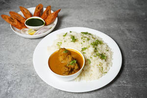 Chicken Dalcha Rice With Seekh Kebab