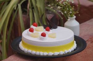 Eggless pineapple cake          