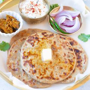 Aloo paratha butter