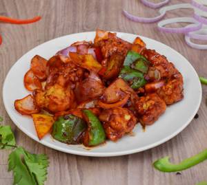 Chilli Chicken Dry With Onion Tomatoes