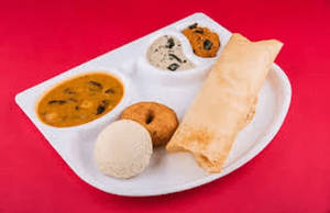 Masala dosa [1] with idly [1] and vada [1 ]