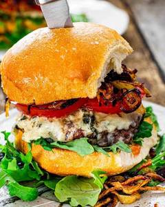 Crispy cheese burger