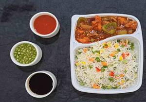 Chicken Fried Rice With Chilli Chicken