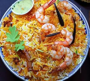 Hyderabadi Prawn Dum Biryani