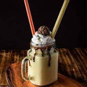 Cold coffee with ice cream