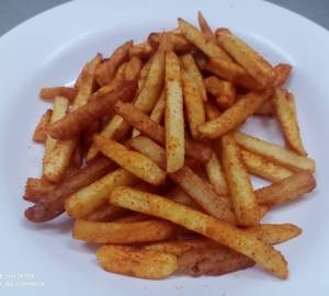 French Fries With  Periperi Masala 