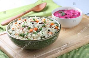 Mixed Veg Pulao (Serves 2)