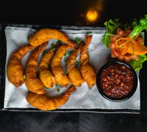 Golden Fried Prawns