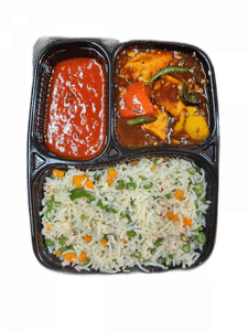 Paneer Chilly Gravy + Fried Rice Combo