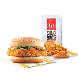 McSpicy Paneer Burger + Fries (M) + Piri Piri Spice Mix