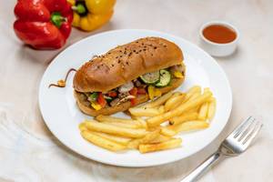 Stuffed Mushroom With Cheese Sandwich