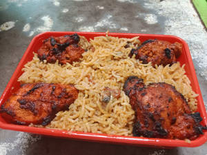 Chicken  65 Biryani With Egg