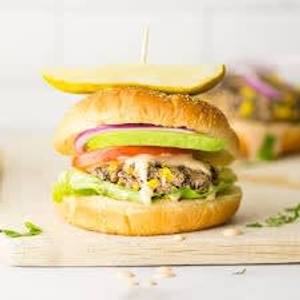 Spicy corn burger
