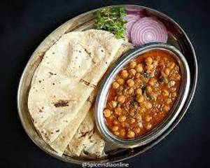 2 Roti + Chana Masala