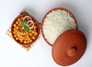 Chole Chawal [ Home Style Preparation]