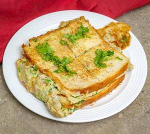 Bread Omlet with Cheese