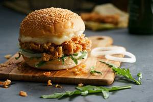 Crispy Chicken Cheese Burger