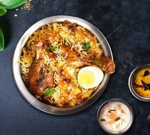 Hyderabadi Chicken Dum Briyani