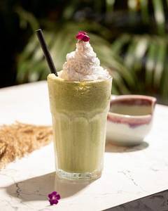 Salted Caramel Matcha Frappe