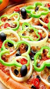 Capsicum And Onion Pizza