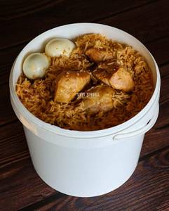 Bucket Dum Biriyani Chicken With Soft Drink And Sweets