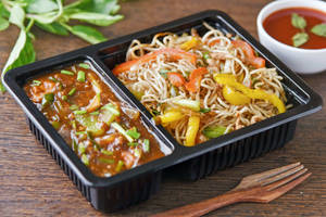Veg Machurian Chowmein Box