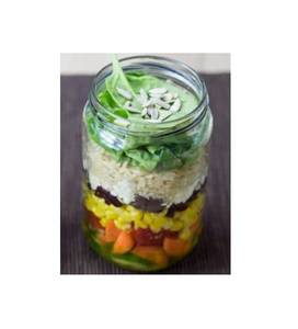 Mixed Bean Feta Salad Jar