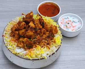 Chicken fry bit biryani