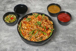 Schezwan Mix Seafood Noodles