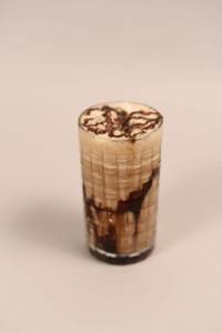 Cold coffee with ice cream