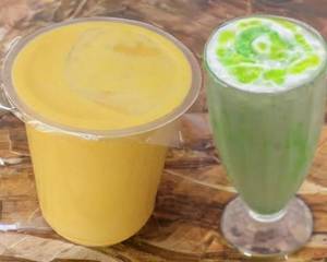 Mango Lassi + Pista Lassi