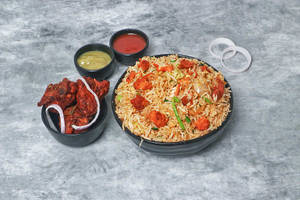 Chicken Fried Rice Qtr +  Chicken 65(3pcs)