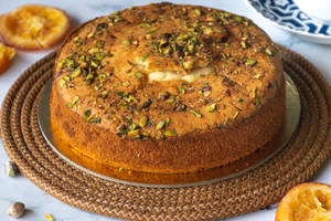 Orange pistachio tea cake