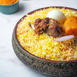 Mutton Dum Biryani (kolkata Style Full)