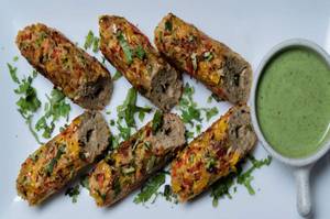 Chicken Gilafi Seekh Kebab