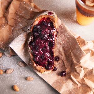 Almond Butter And Berry Jam Sourdough Tartine