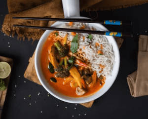 Thai Red Curry with Rice [Chicken]