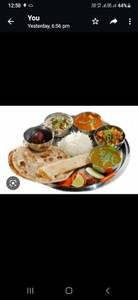 One Paneer Special Meal (thali)