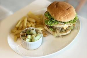Sumo Chicken Burger + French Fries