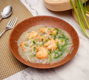 Ginger Prawns In Onion Sauce 