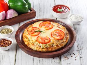 7" Onion Tomato Capsicum Pizza + Thums Up 200 Ml