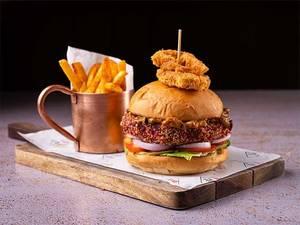 Roasted Root Veggies And Quinoa Burger