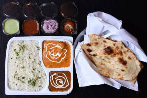 Dal makhni with 3 desi ghee Paratha and pickle