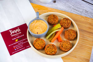 Falafel Kebab With Peri Peri Hummus (8 Piece)